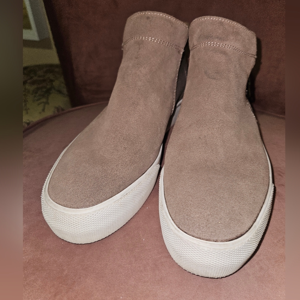 Keds womens Brown Suede High-Top Sneakers
